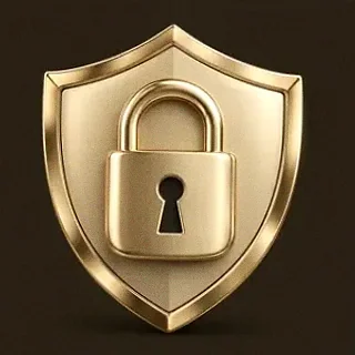 Shield with padlock — Bsb007