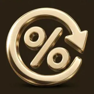 Gold percent symbol — Bsb007