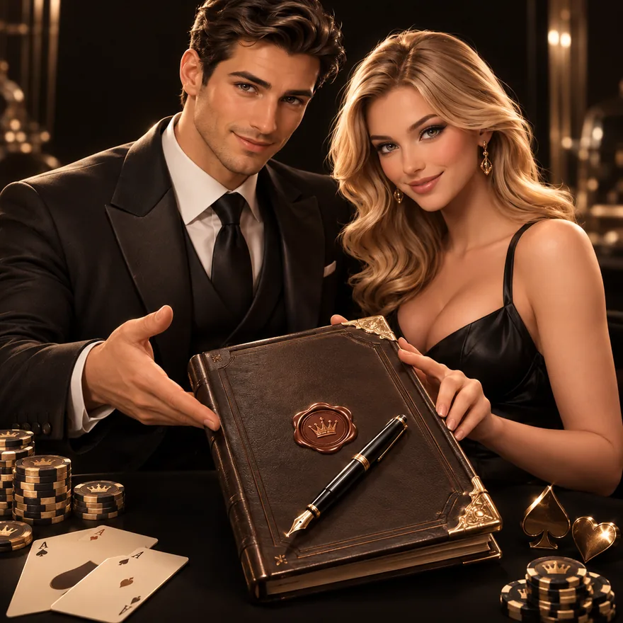 Leather casino ledger — Bsb007