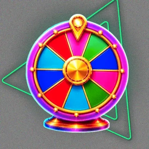 Colourful prize wheel